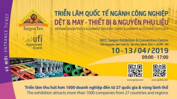 SaiGonTex 2019 - Triển lãm Quốc tế Công nghiệp Dệt May