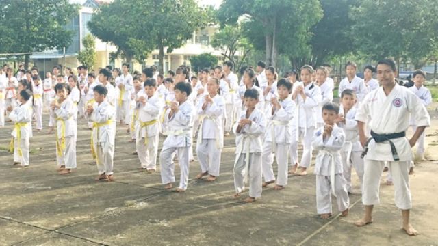 <h3>VL | Thi thăng cấp Karatedo huyện Tam Bình</h3>