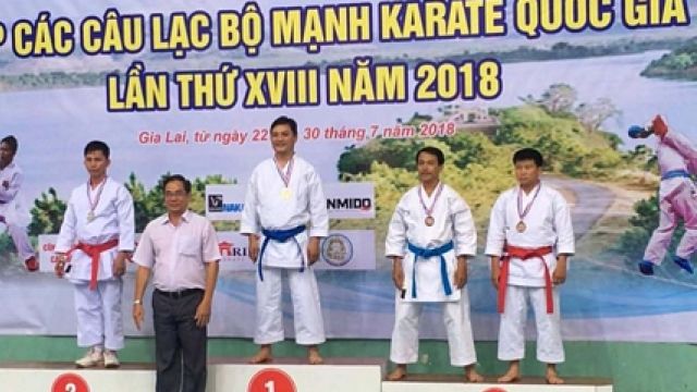 <h3>VL | Kinh Luân (Vĩnh Long) giành HCĐ Giải Vô địch Cúp các CLB mạnh Karate quốc gia năm 2018</h3>