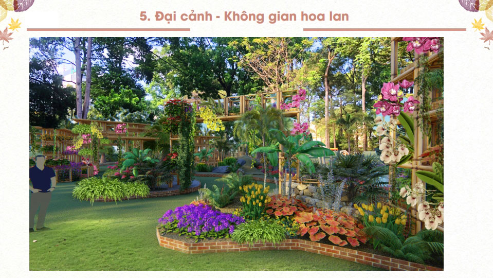 Đại cảnh – Không gian hoa lan tạo điểm nhấn đặc biệt cho lễ hội