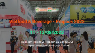 Vietfood & Beverage - Propack HCM 2022: Triển lãm Quốc tế Thực phẩm và Đồ uống Việt Nam