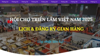 Lịch Hội chợ Triển lãm Việt Nam năm 2025